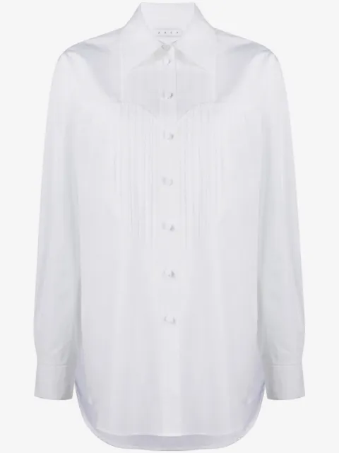 AREA Heart-Bib Tuxedo cotton shirt