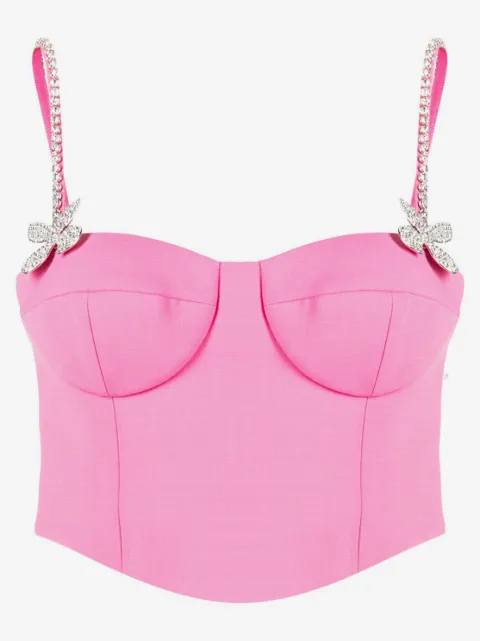 AREA Bustier com aplicação de borboleta
