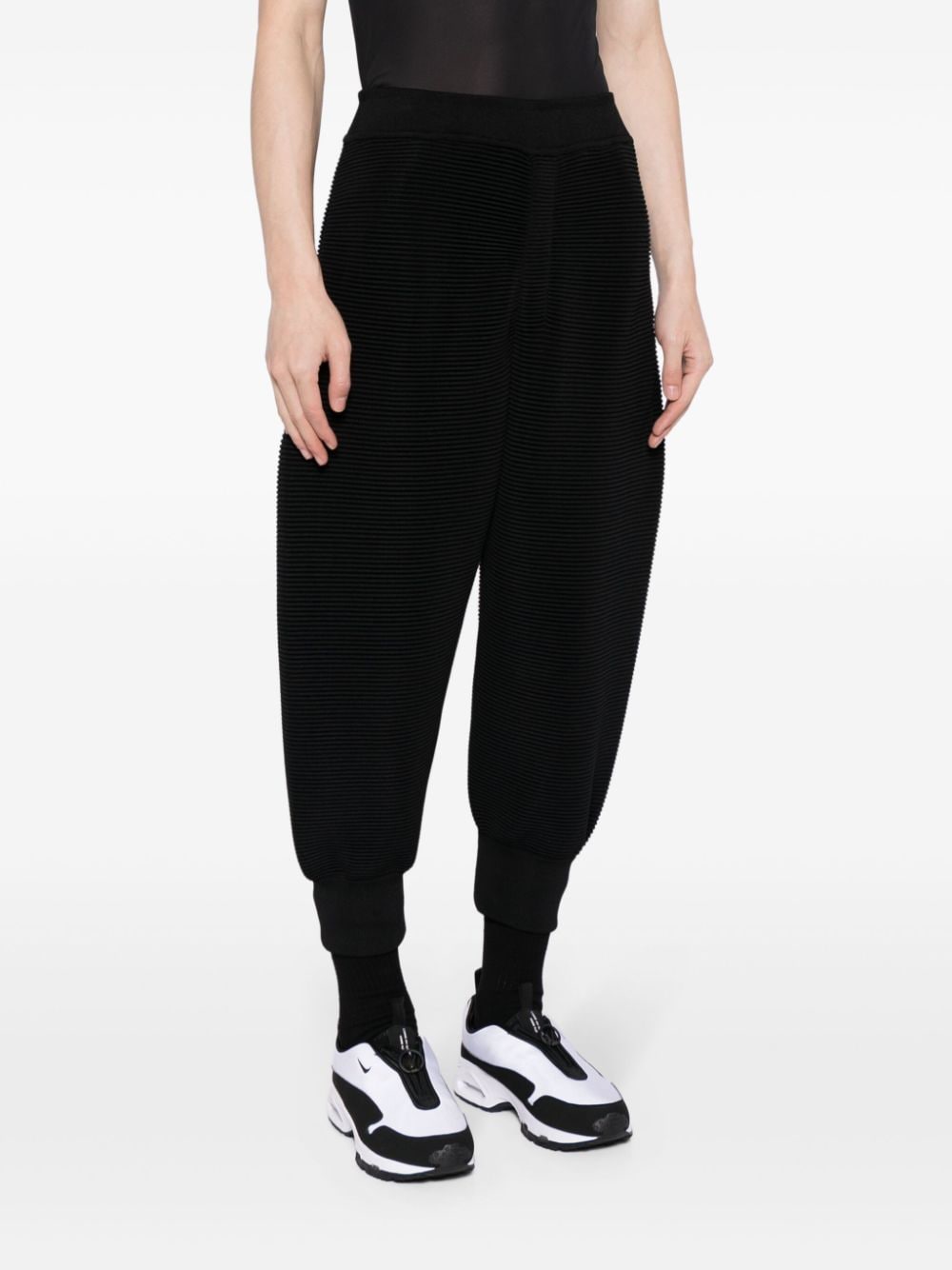 Shop Cfcl Drop-crotch Track Pants In Black
