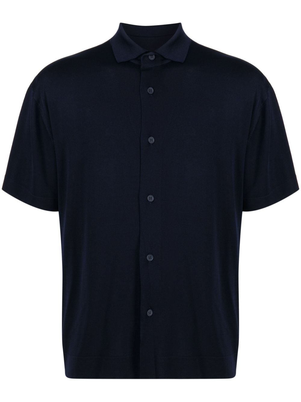 short-sleeve cupro shirt