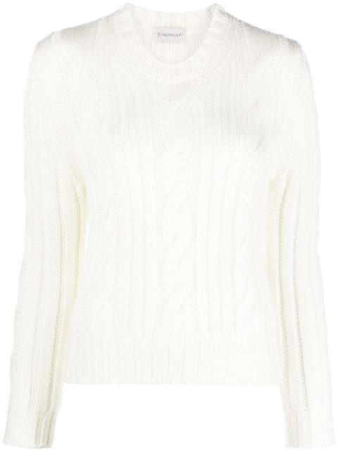 Moncler cable-knit wool jumper 