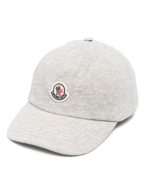 Moncler logo-patch cotton cap