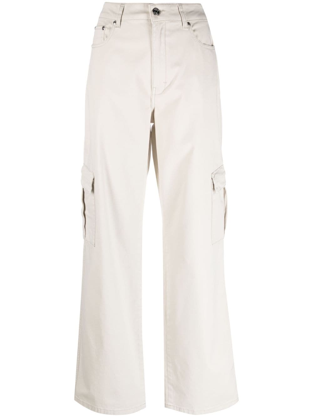 Gestuz AubreyGZ high-waisted cargo trousers - Neutrals