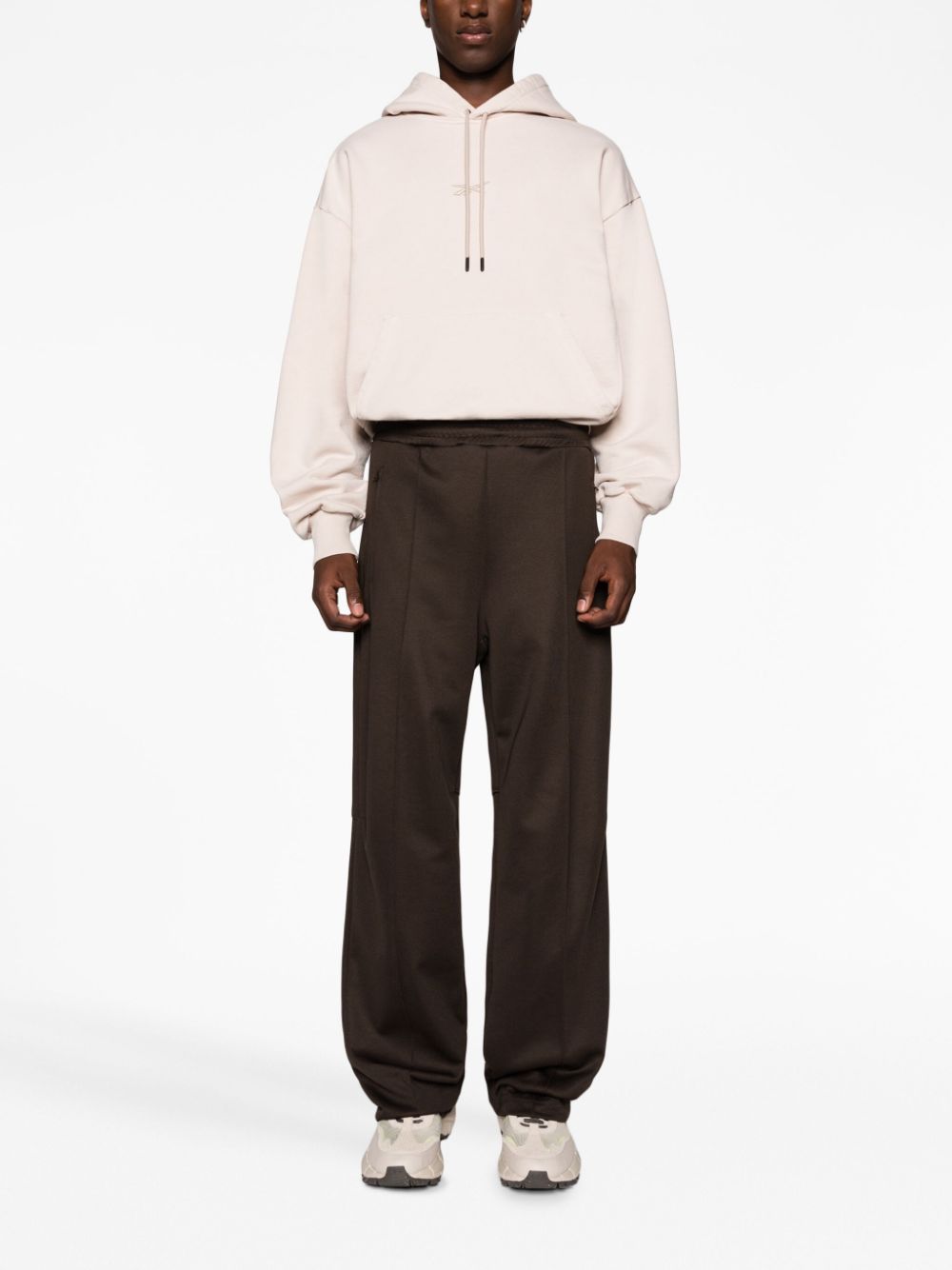 Reebok LTD piped-trim track pants - Brown