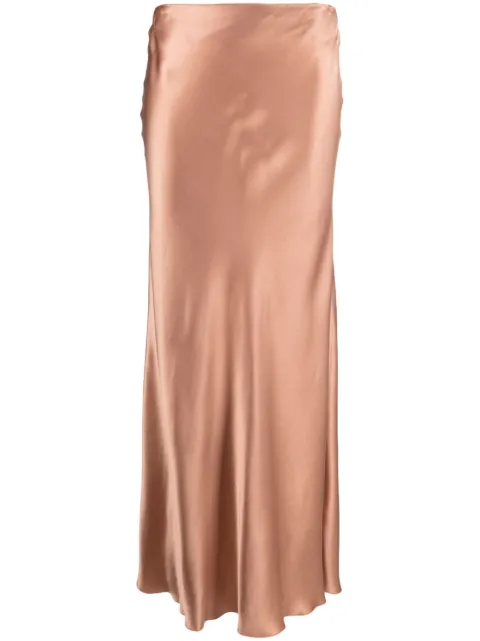 Forte Forte high-waisted satin straight skirt