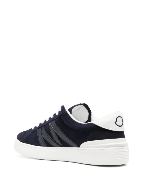 Moncler Monaco Panelled Sneakers | Blue | FARFETCH