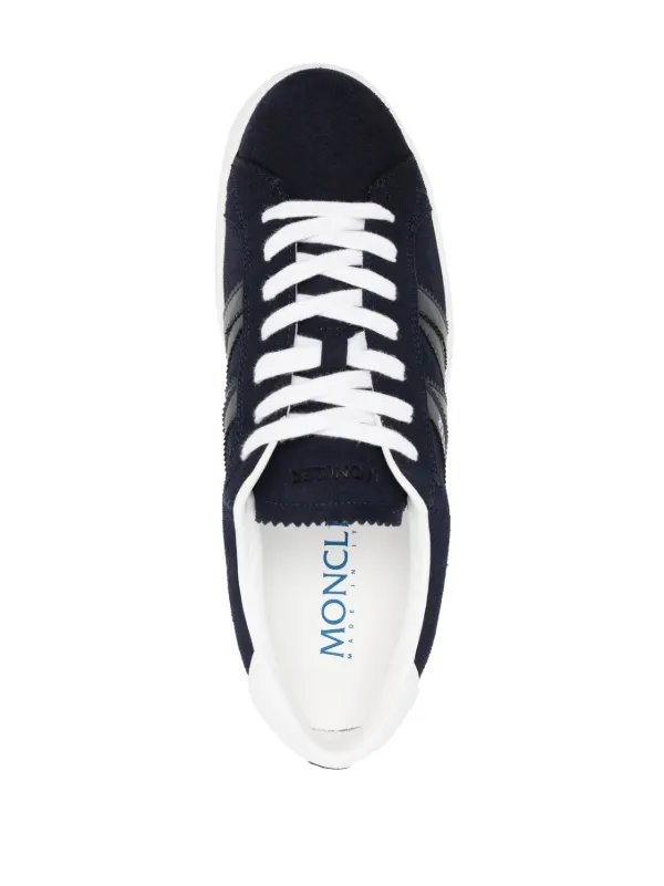 Moncler Monaco Panelled Sneakers | Blue | FARFETCH