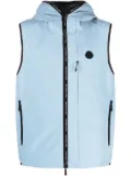 Moncler detachable-sleeves hooded jacket - Blue