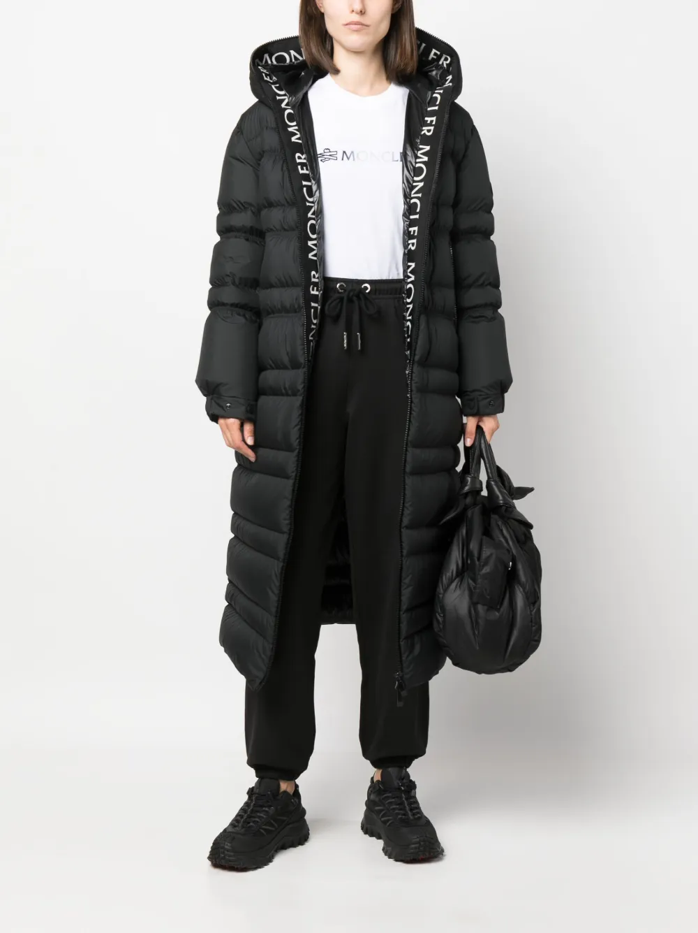 Moncler best sale longline coat