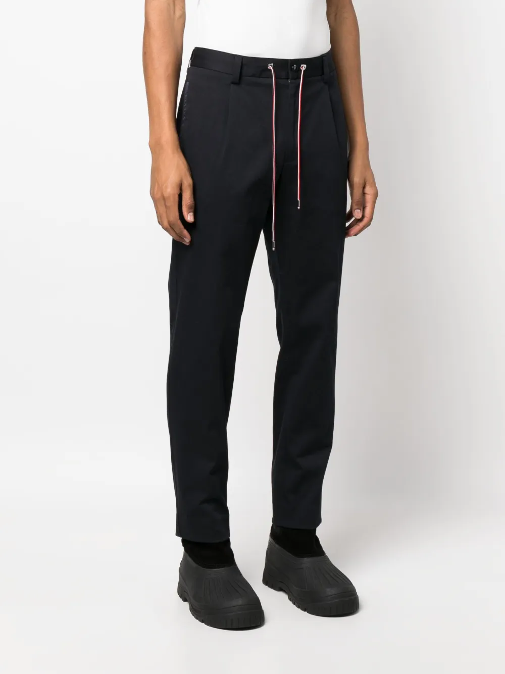 Moncler drawstring-waist straight-leg Trousers - Farfetch