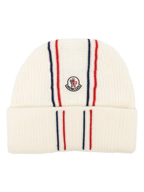 Moncler gorro tejido Tricolor