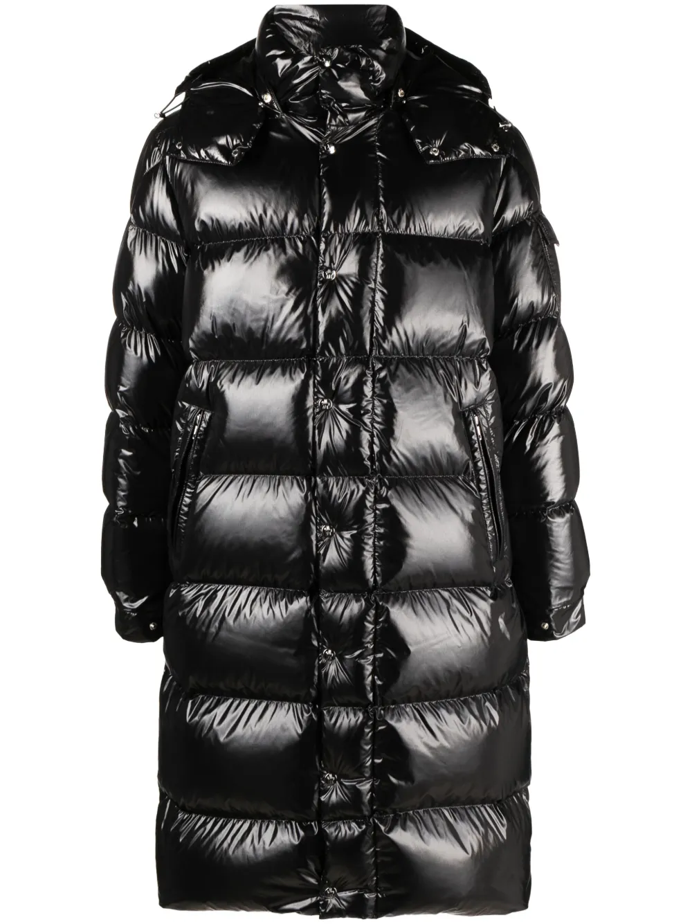 Moncler grive shop hooded down coat