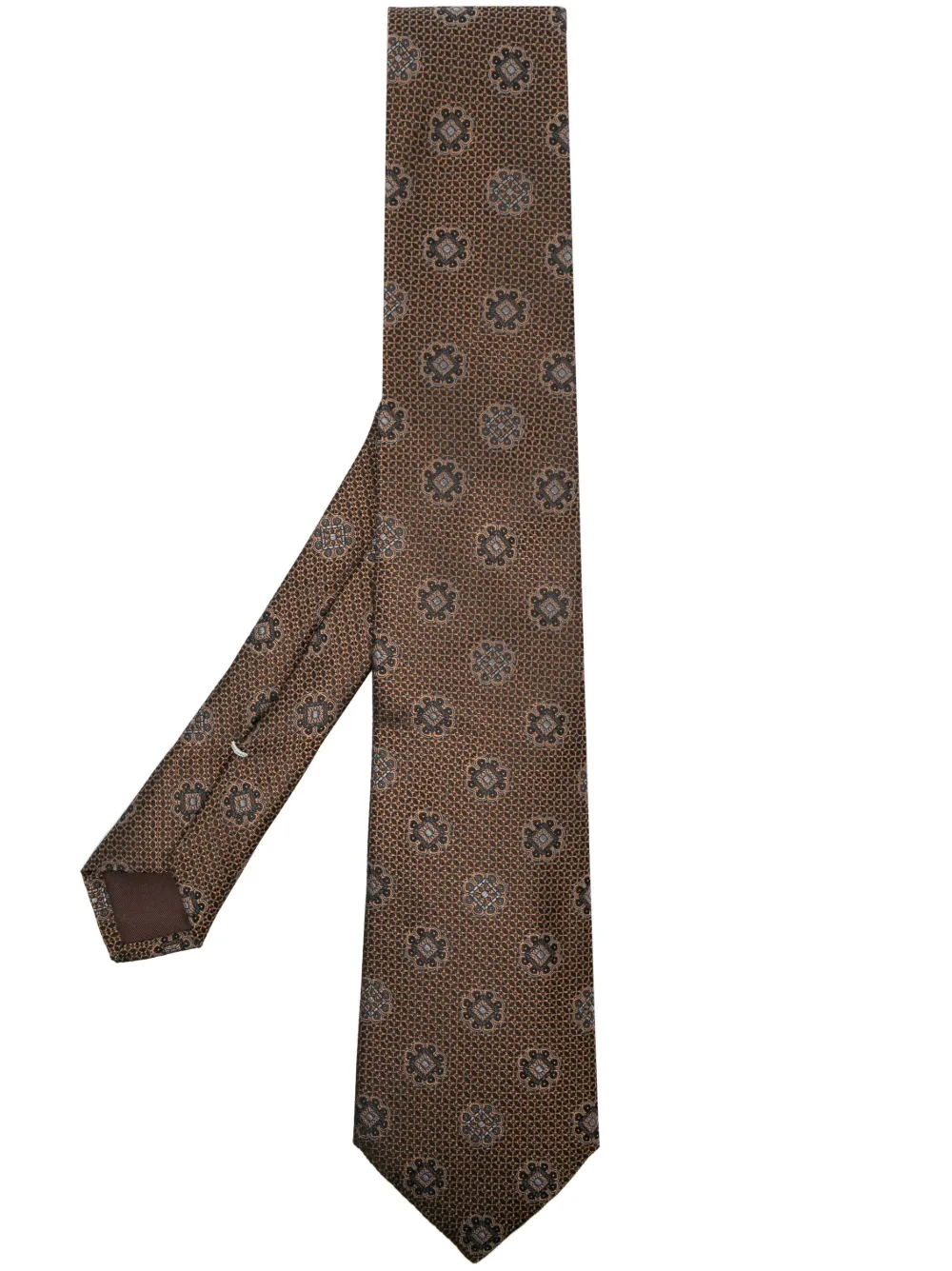 Canali Men's Floral Jacquard Silk Tie Smart Closet