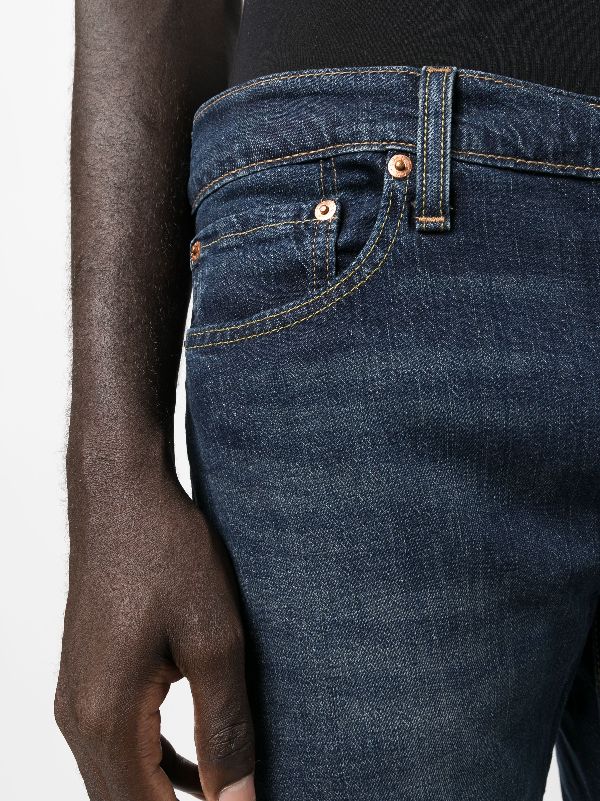 Low rise sale tapered jeans