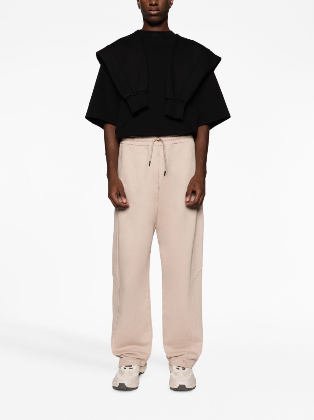 Reebok LTD wide-leg cotton track pants - Neutrals