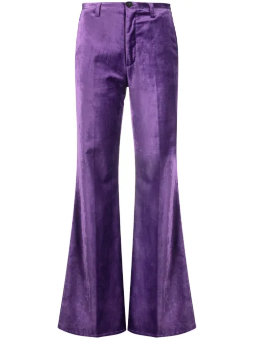 Pantalon en velours à coupe évasée - Forte Forte - Modalova