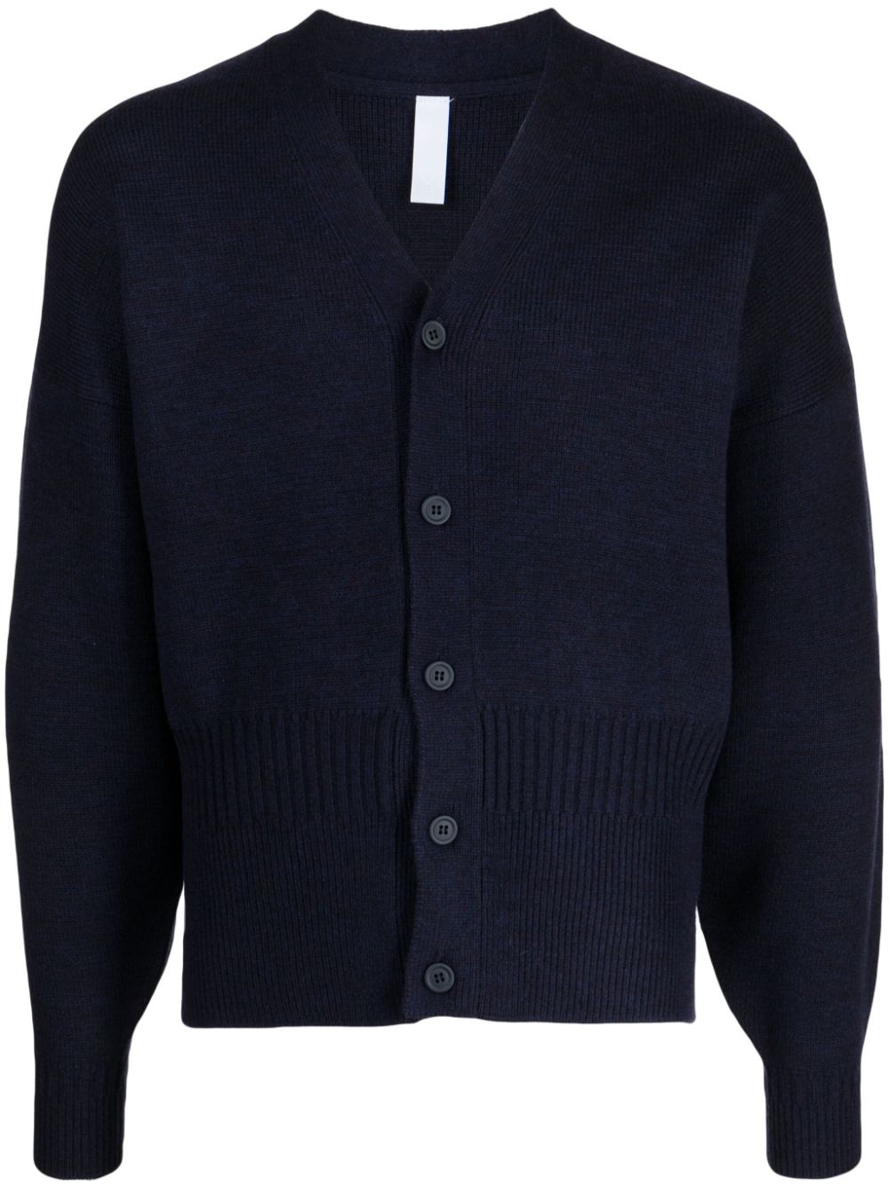 Cfcl V-neck Knitted Cardigan In Blue
