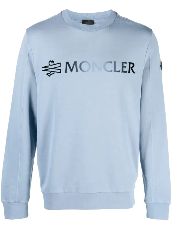 Blue store moncler sweatshirt