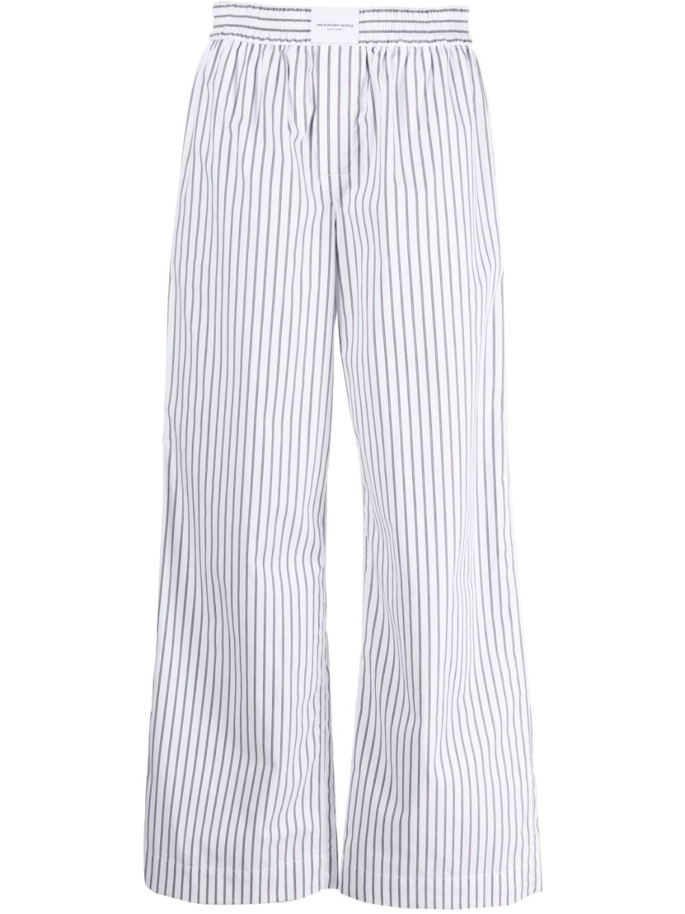 High Rise Wide Leg Striped Pant