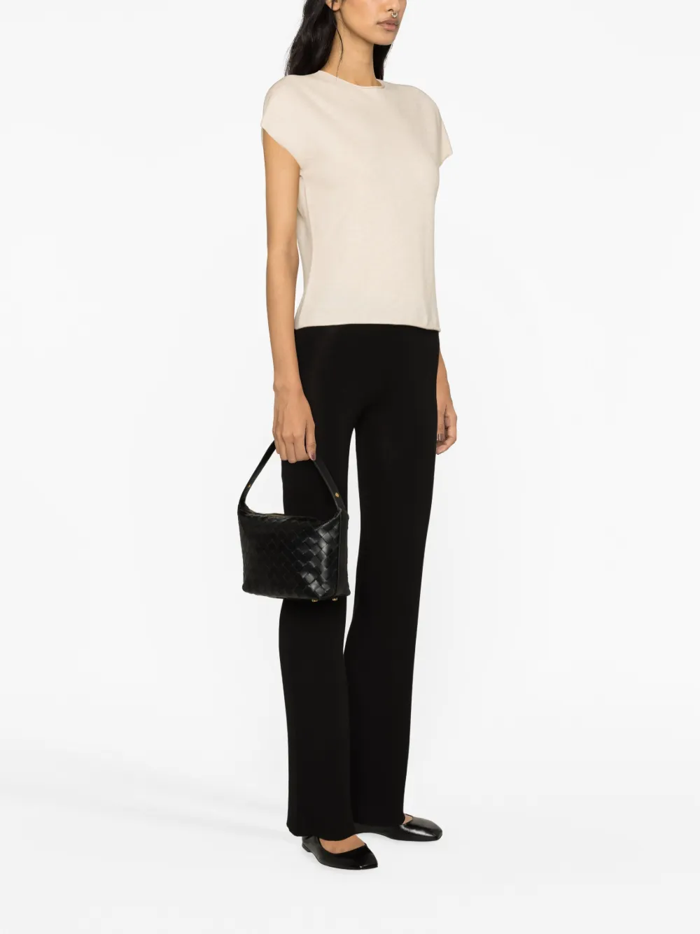 Short-Sleeve Knit Top