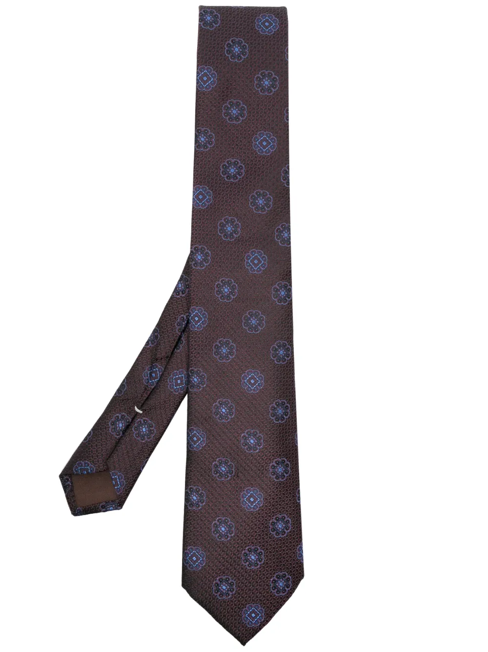 Canali Men's Floral Jacquard Silk Tie Smart Closet