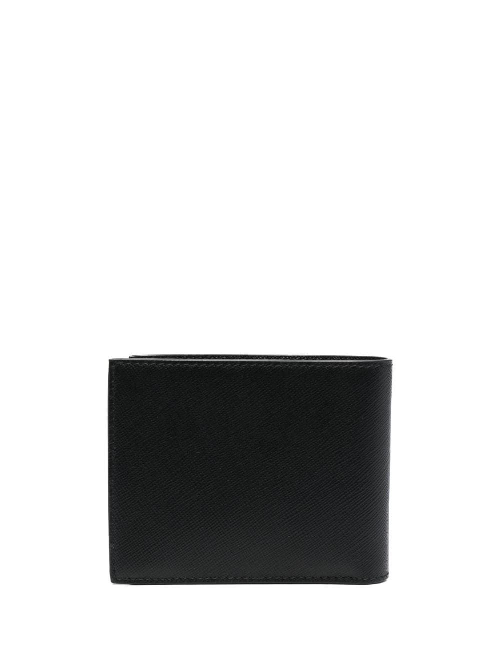 Jimmy Choo logo-lettering leather wallet - Zwart