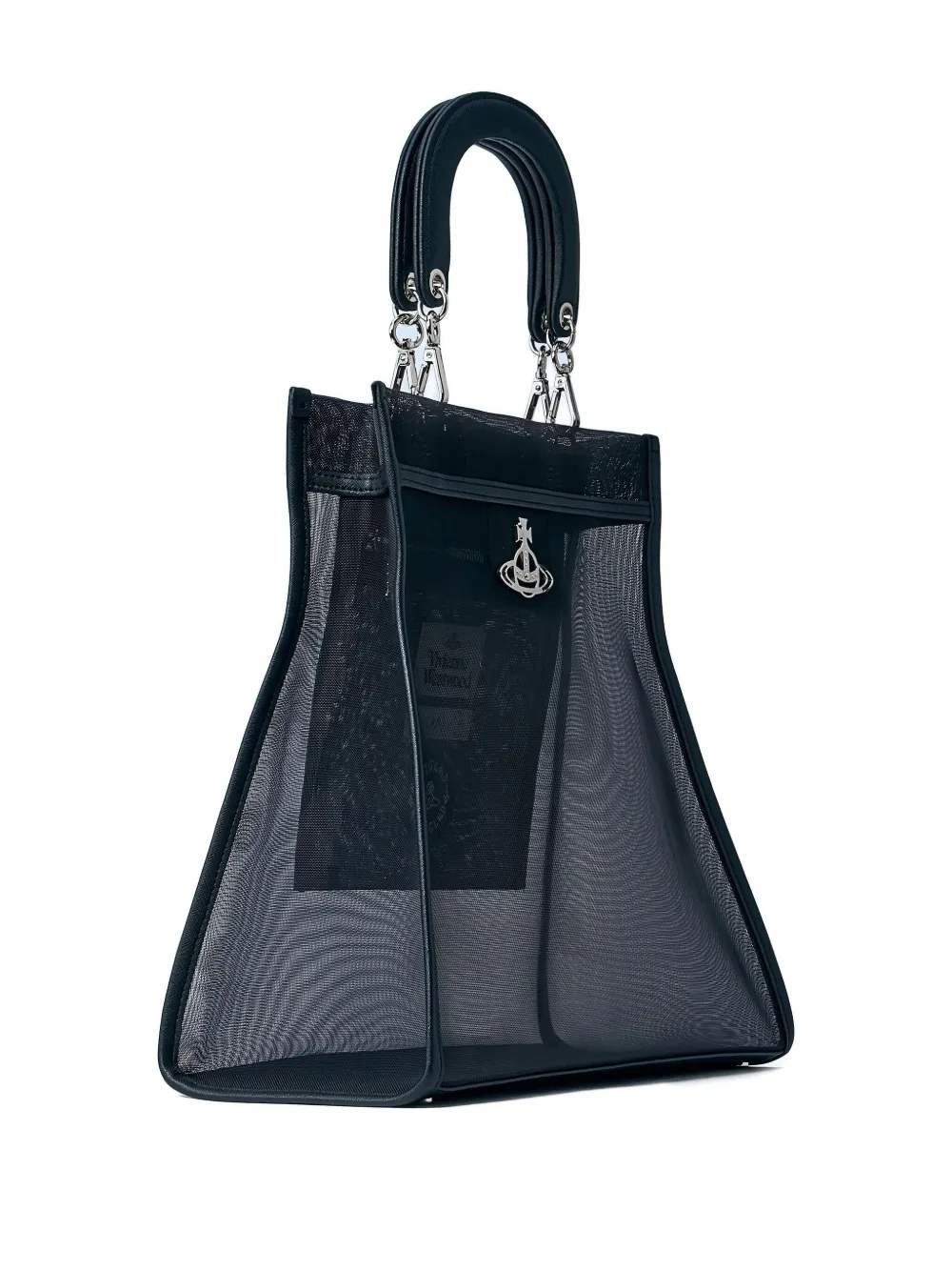 Vivienne Westwood Orb shopper met mesh Zwart