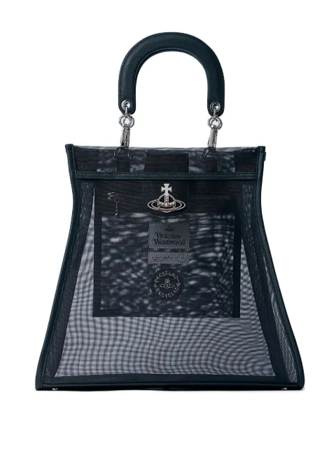 Vivienne Westwood tote de malla con motivo Orb