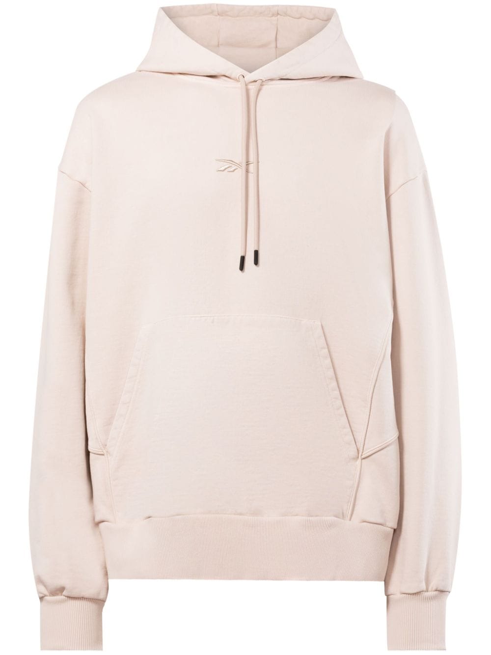 piped-trim cotton hoodie