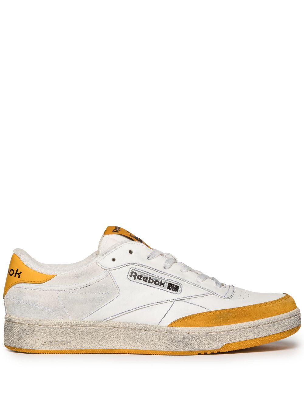 White and clearance yellow reebok