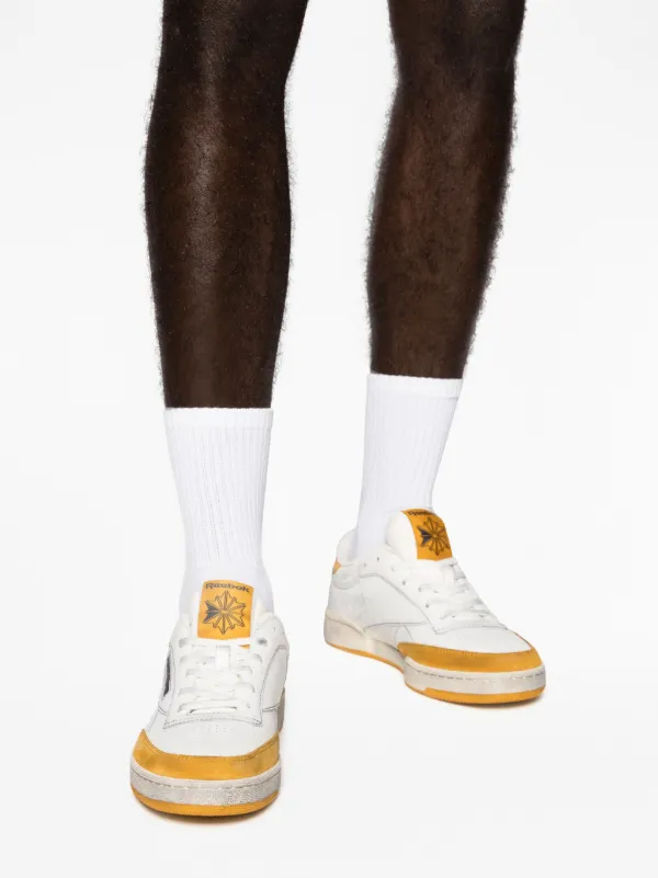 Reebok LTD Club C Vintage Leather Sneakers | White | FARFETCH