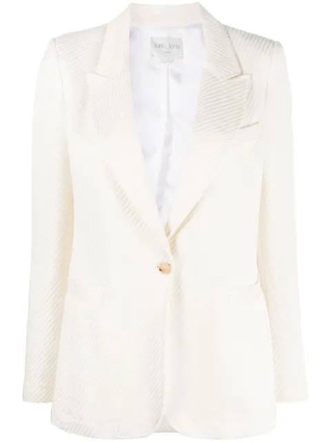 Forte Forte single-breasted button-fastening blazer