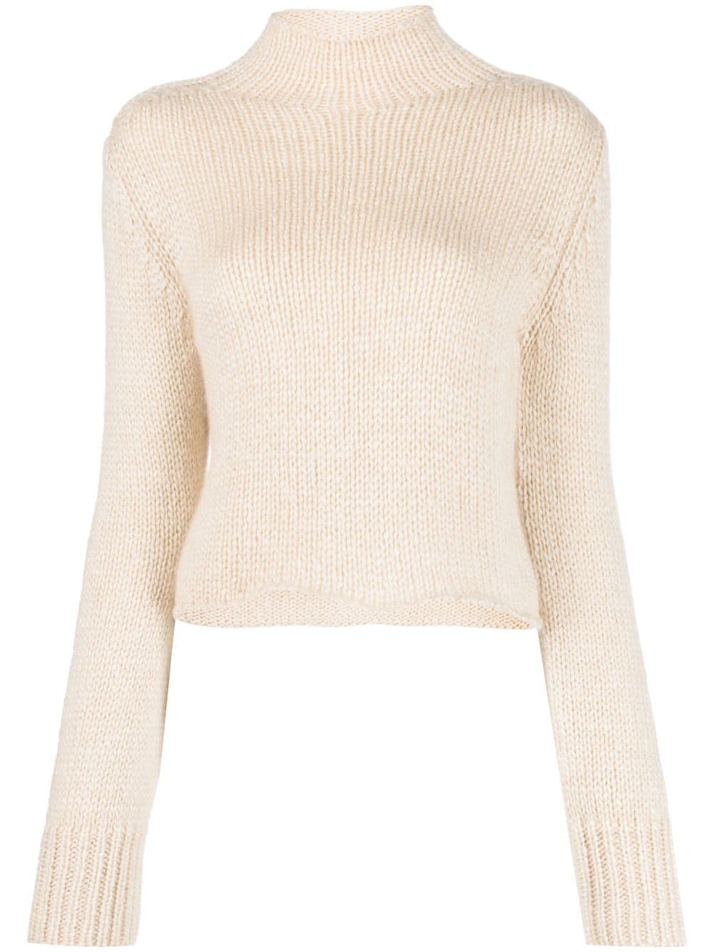 Forte Forte Chunky-knit Cropped Jumper In Neutrals