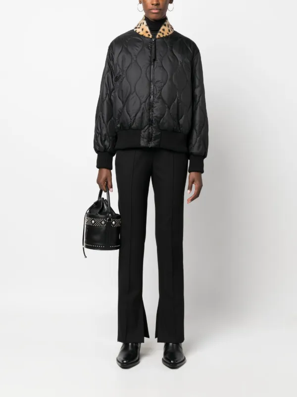 Bomber jacket hotsell with contrasting collar