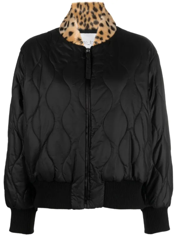 Bomber jacket with contrasting collar best sale