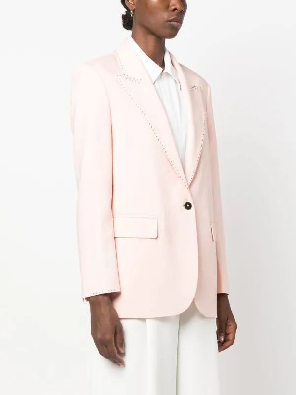Forte Forte rhinestone-embellished single-breasted Blazer
