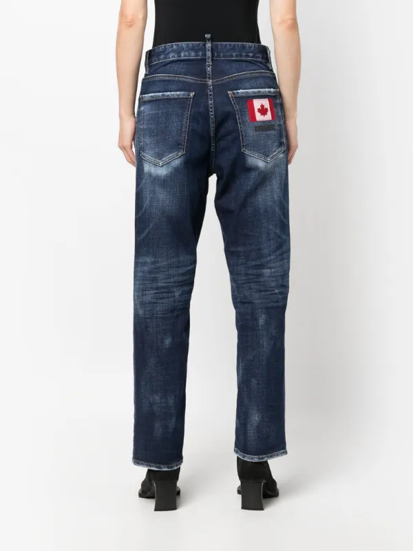 DSQUARED2 ストレートジーンズ | ブルー | FARFETCH JP