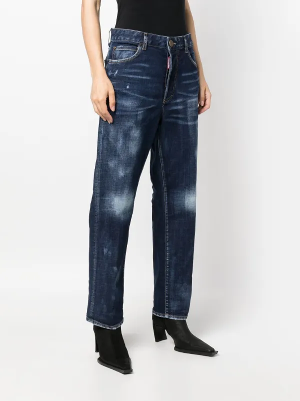 DSQUARED2 ストレートジーンズ | ブルー | FARFETCH JP