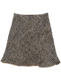 Prada Pre-Owned 2000s tweed skirt - Black