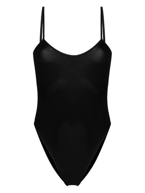 Leslie Amon mesh-panelling swimsuit 