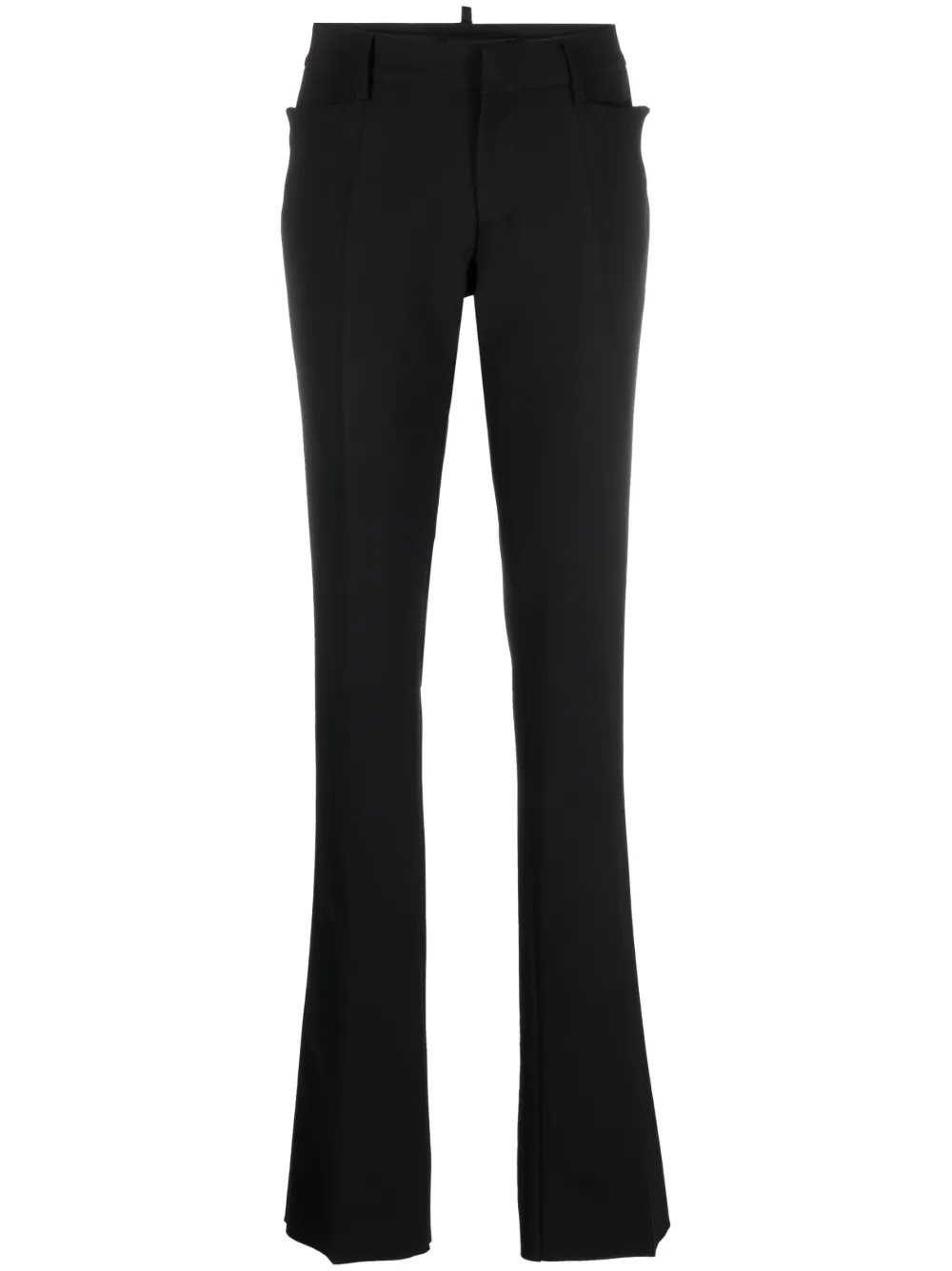 Dsquared2 Pressed-crease Trousers In Black