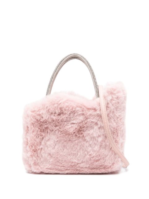 Le Silla mini sac à main Ivy en fourrure artificielle