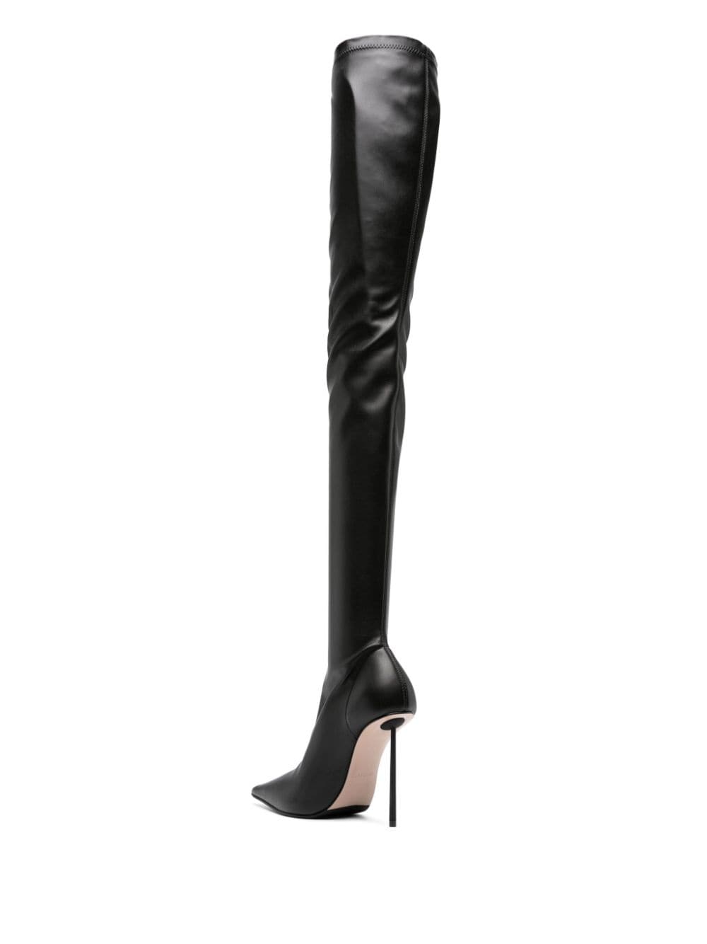 Shop Le Silla Bella 110mm Pointed-toe Boots In Schwarz