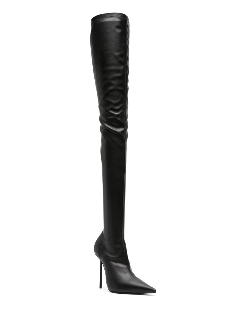 Shop Le Silla Bella 110mm Pointed-toe Boots In Schwarz