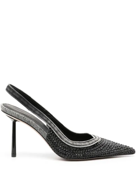 Le Silla Duchesse 85mm denim pumps
