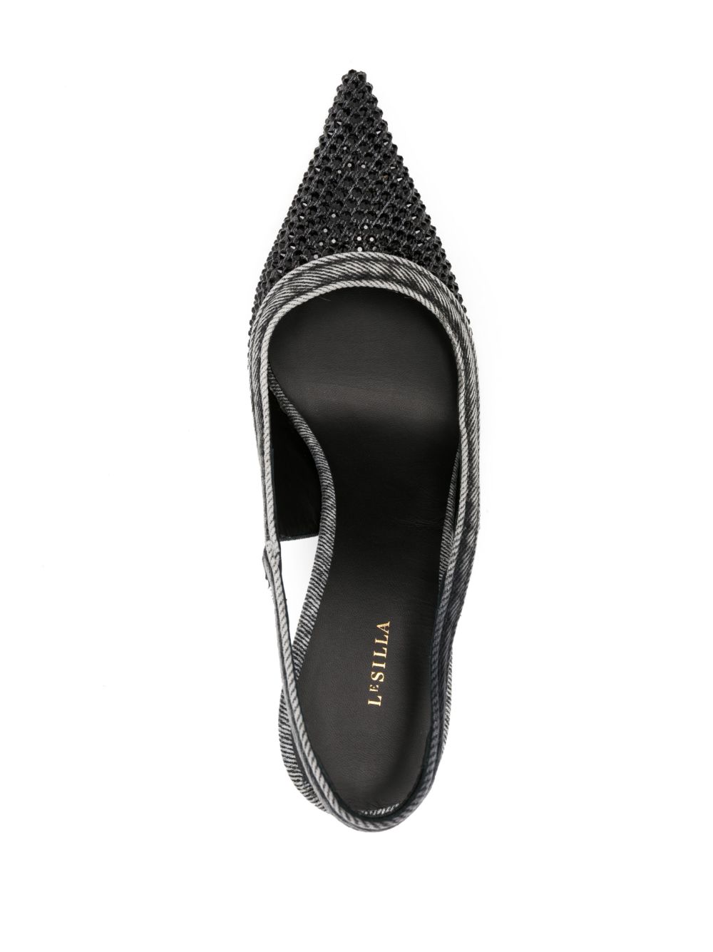 Le Silla Duchesse 85mm denim pumps Black