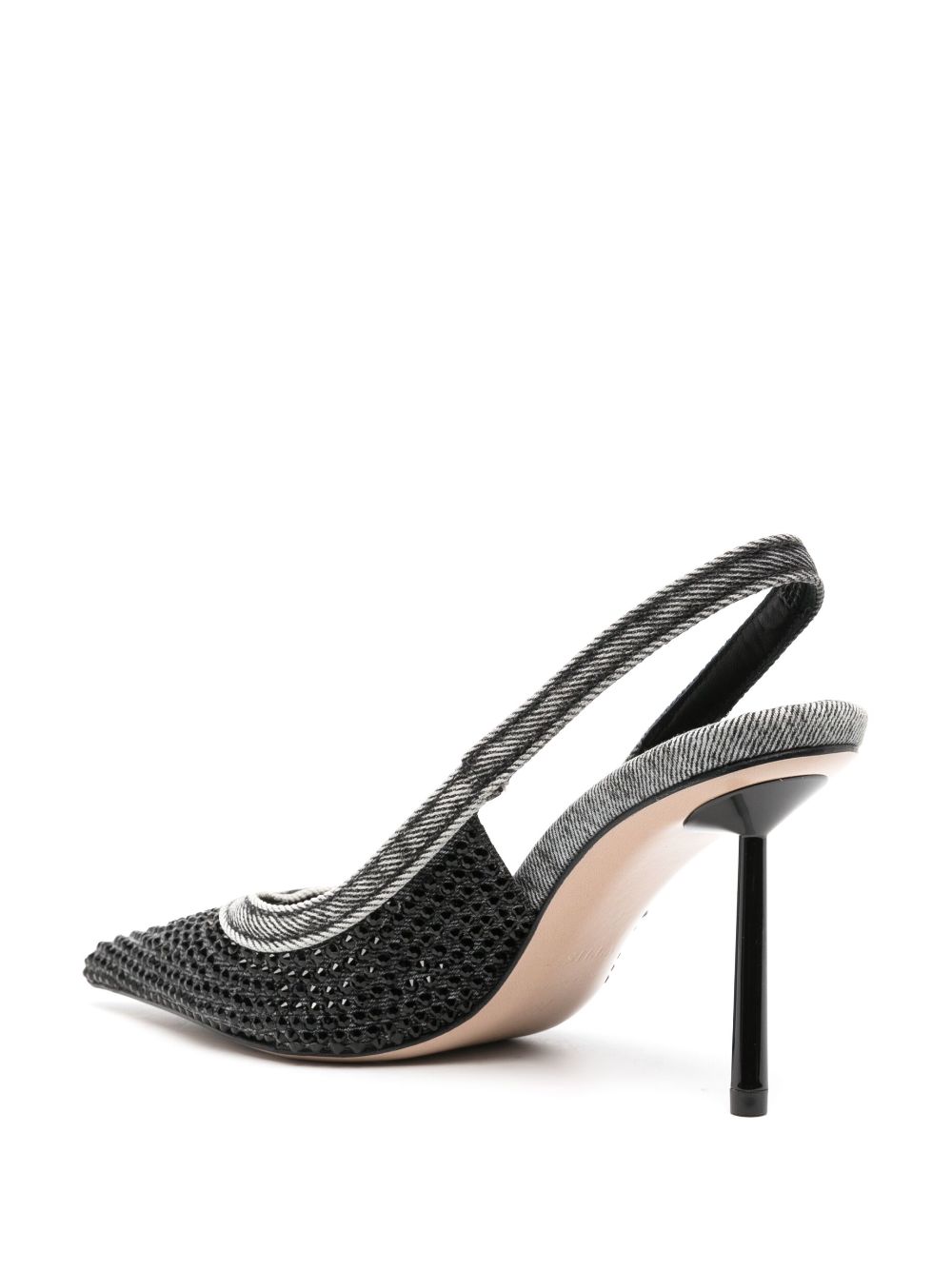 Le Silla Duchesse 85mm denim pumps Black