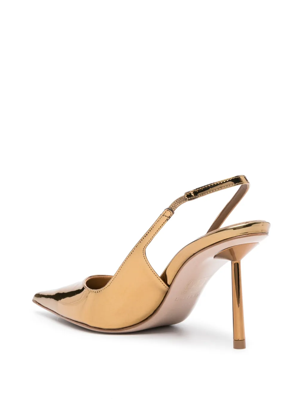 Le Silla Bella 80mm Sling Back Pumps In Gold