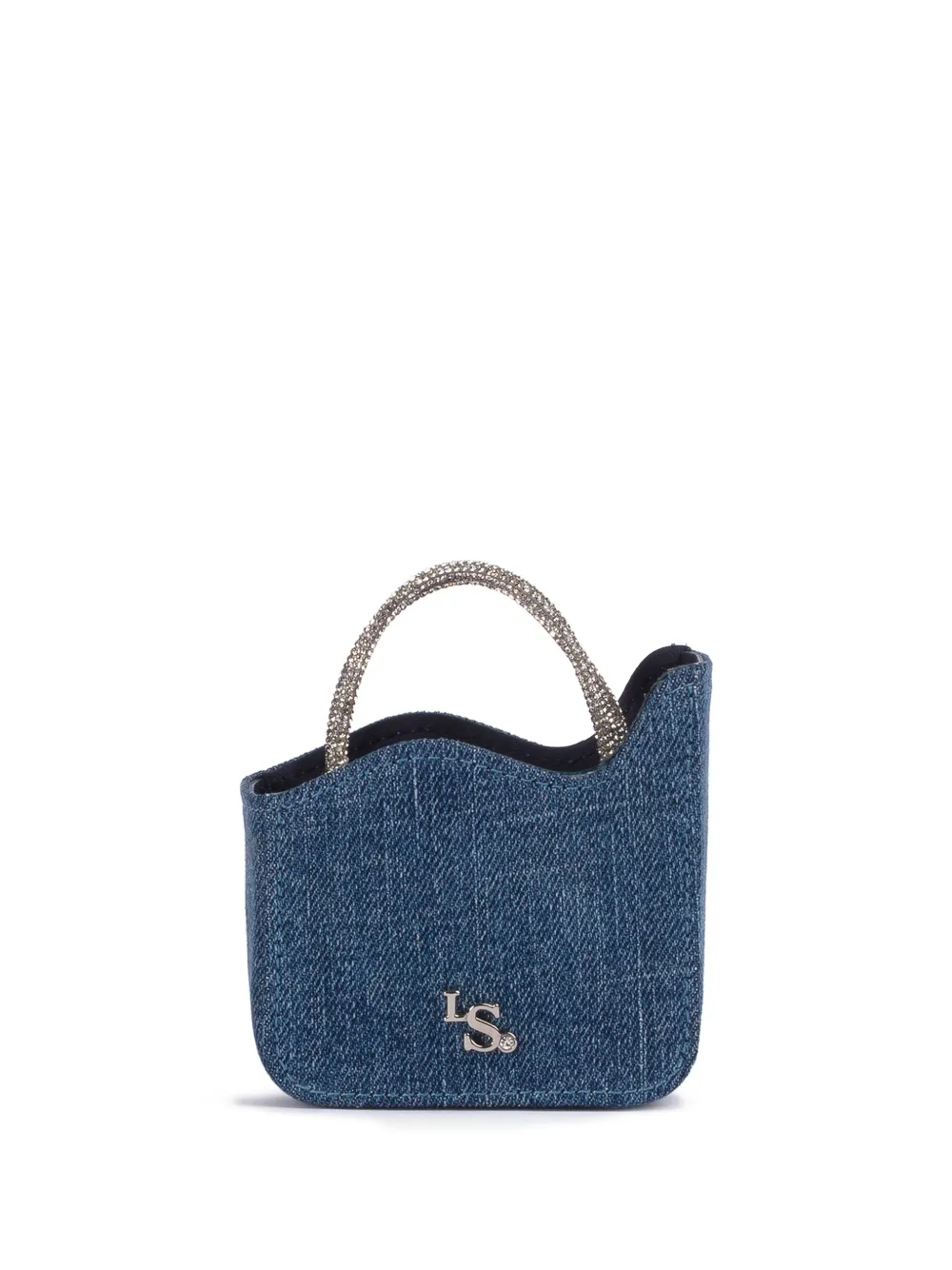 Le Silla Ivy denim tas Blauw