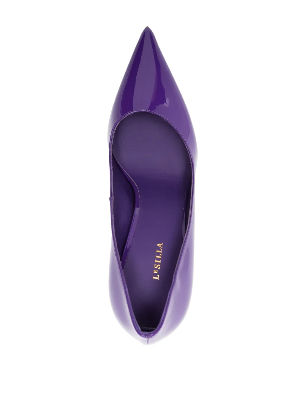 Le Silla Eva 105mm Pointed-toe Pumps In Purple